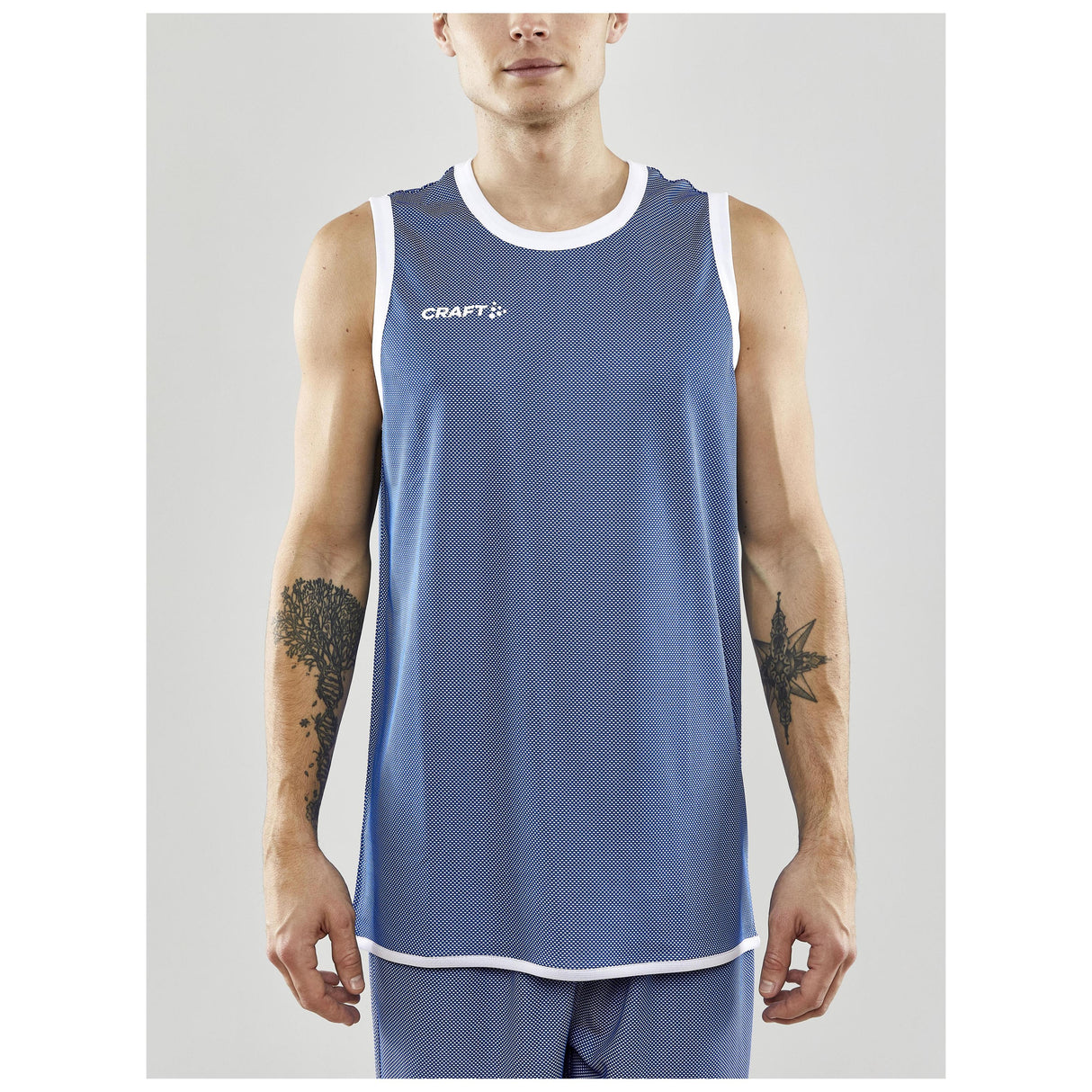 Progress Reversible Singlet M - Club Cobolt/White - Closeup 1