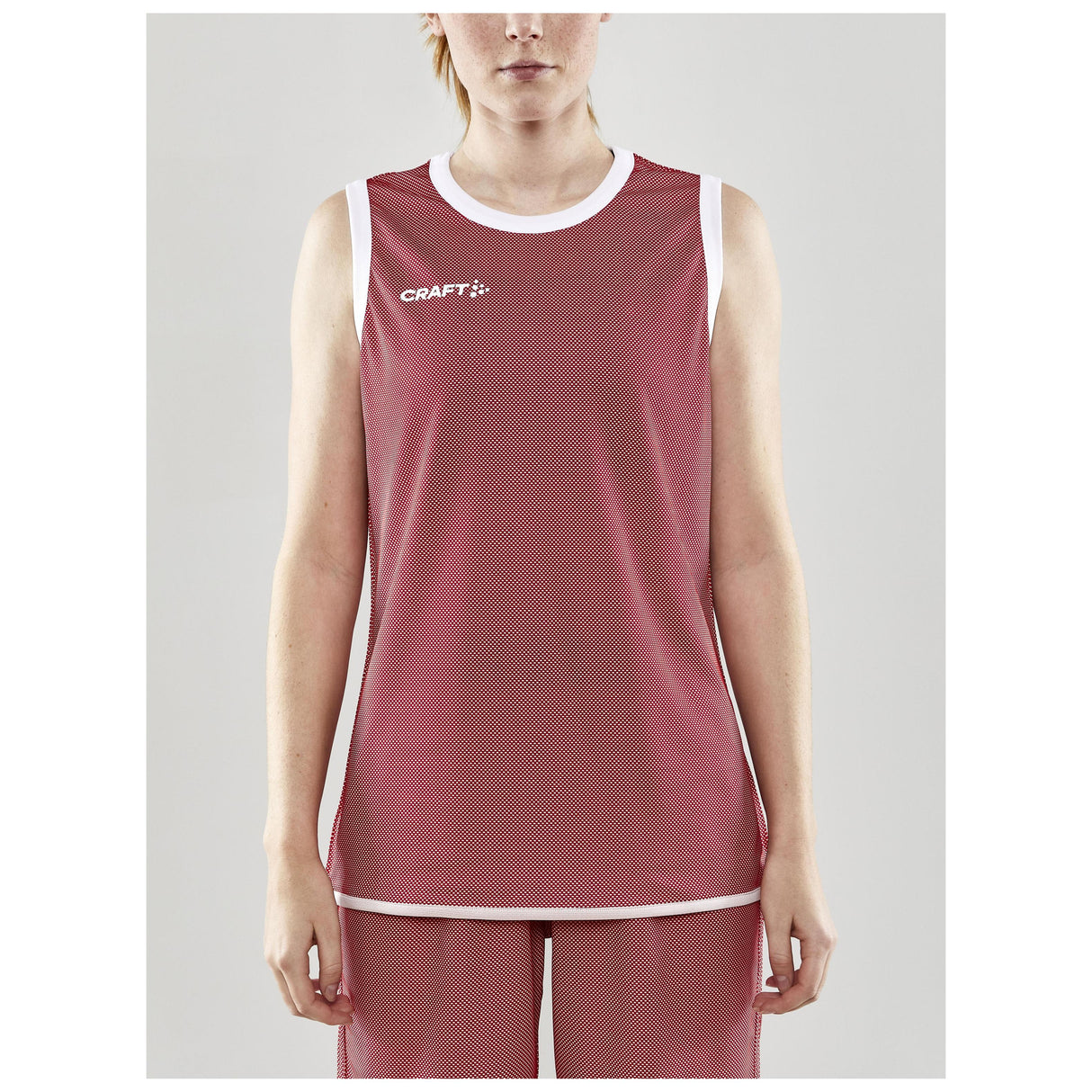 Progress Reversible Singlet W - Red/White - Closeup 1