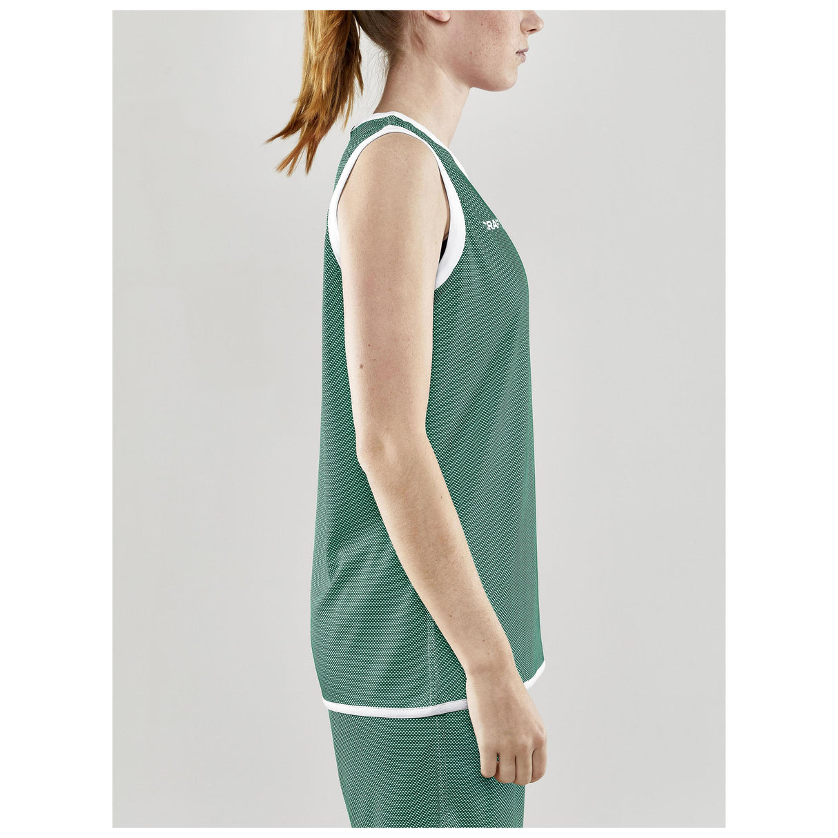 Progress Reversible Singlet W - Green/White - Closeup 2