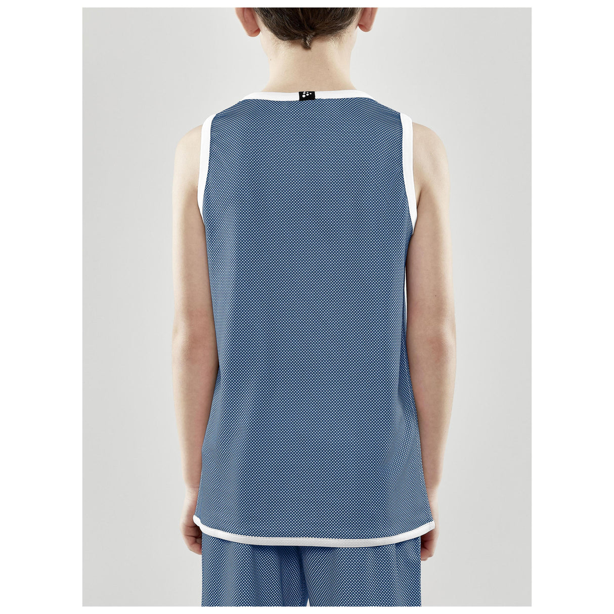 Progress Reversible Singlet Jr - Club Cobolt/White - Closeup 3