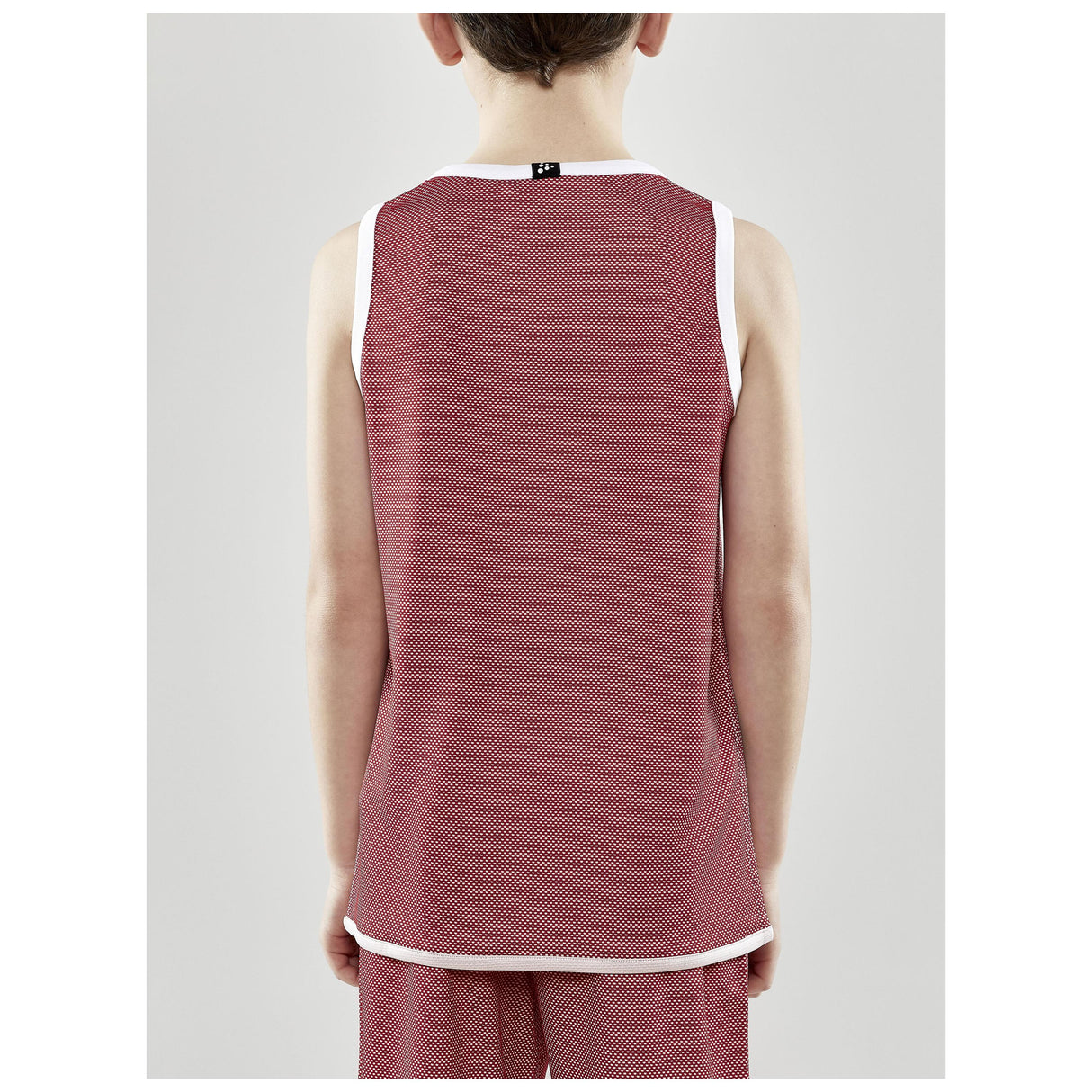 Progress Reversible Singlet Jr - Red/White - Closeup 3