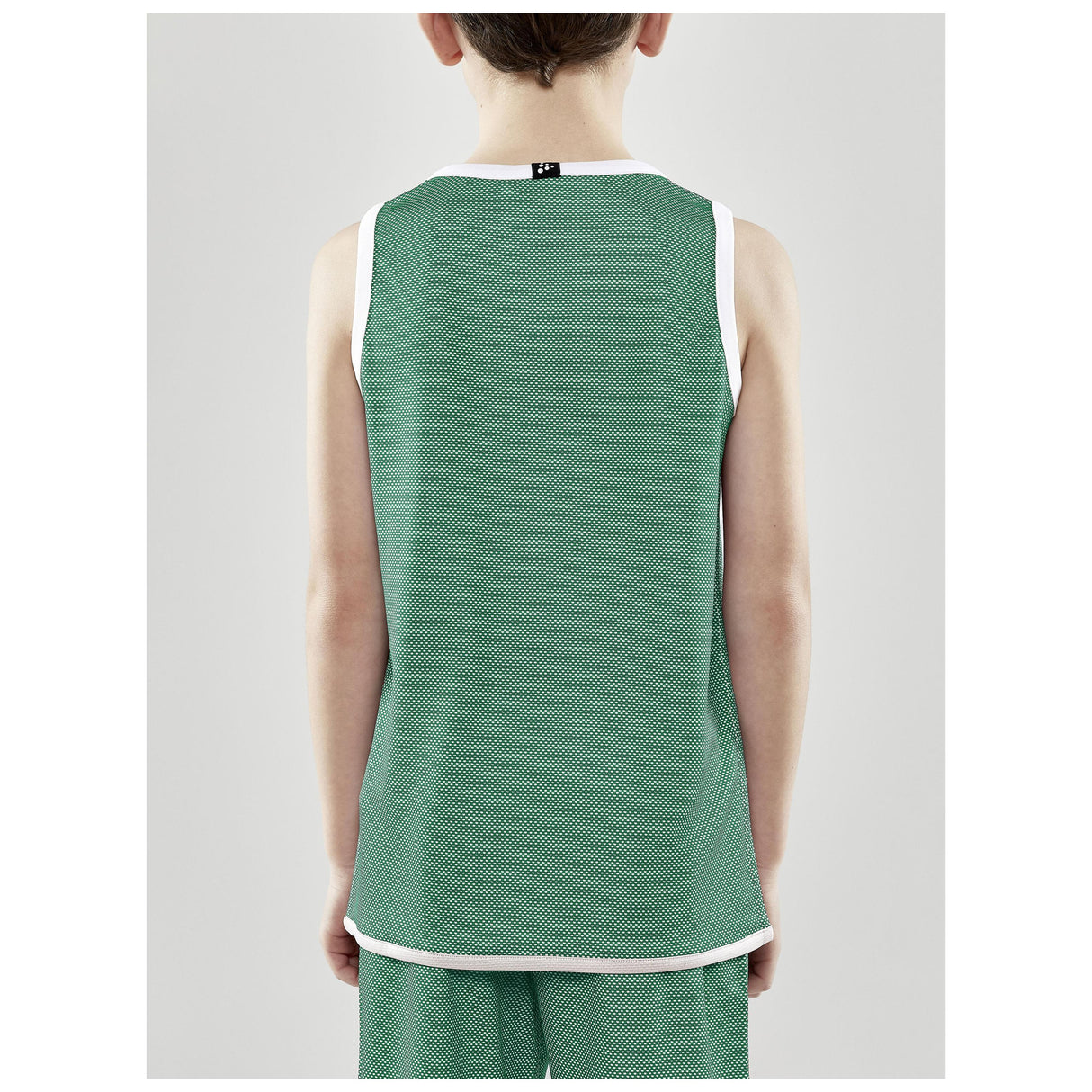 Progress Reversible Singlet Jr - Green/White - Closeup 3