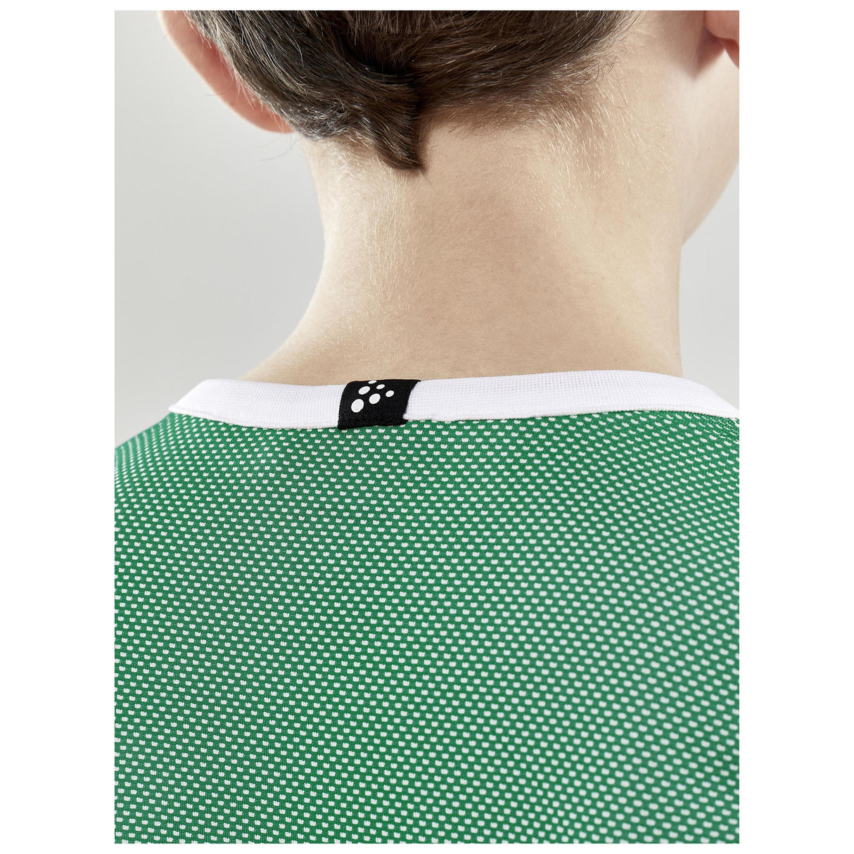 Progress Reversible Singlet Jr - Green/White - Closeup 4