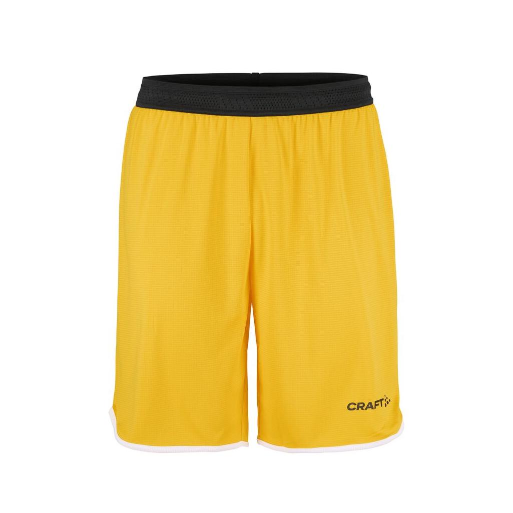 Progress Basket Shorts M - Yellow - Front