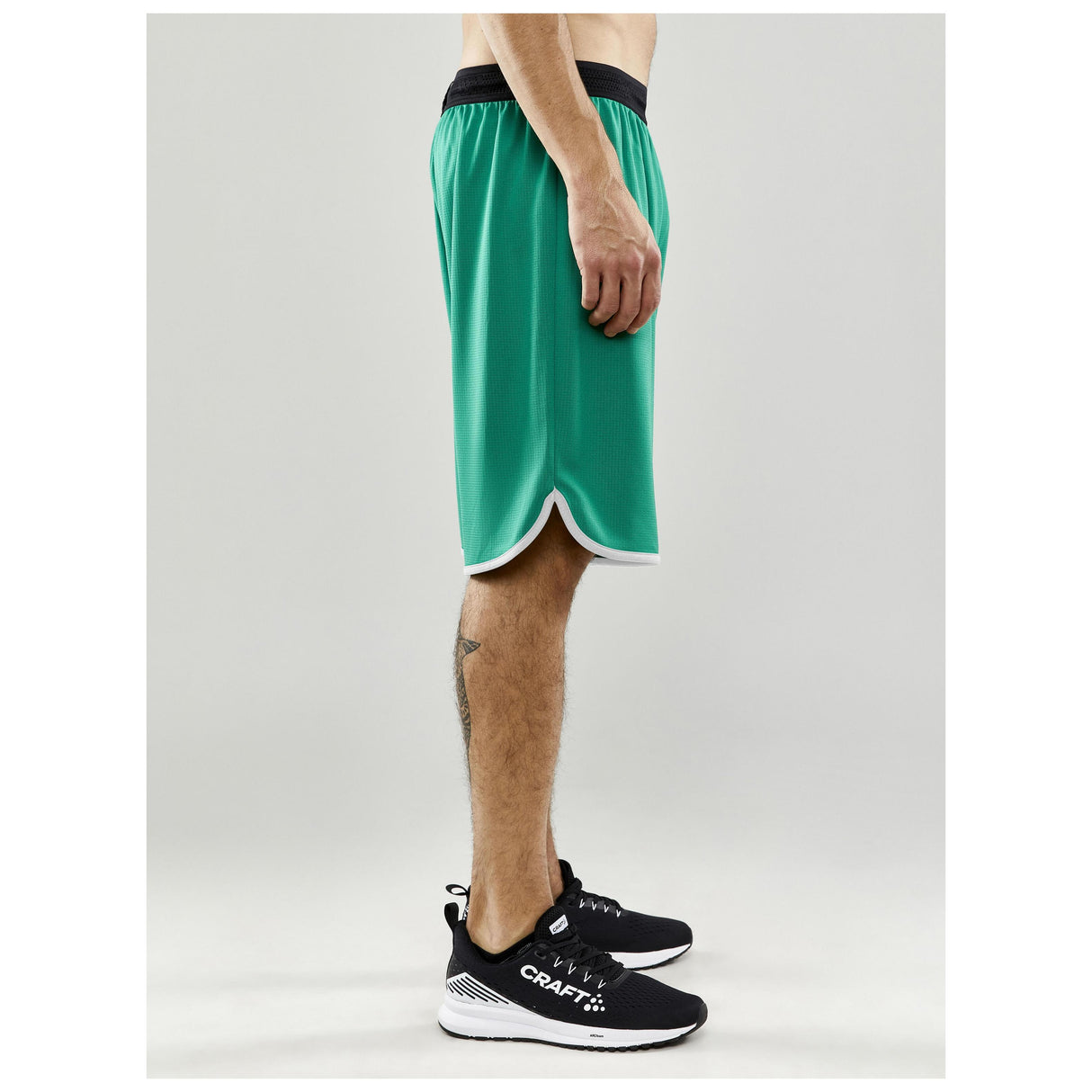 Progress Basket Shorts M - Green - Closeup 2