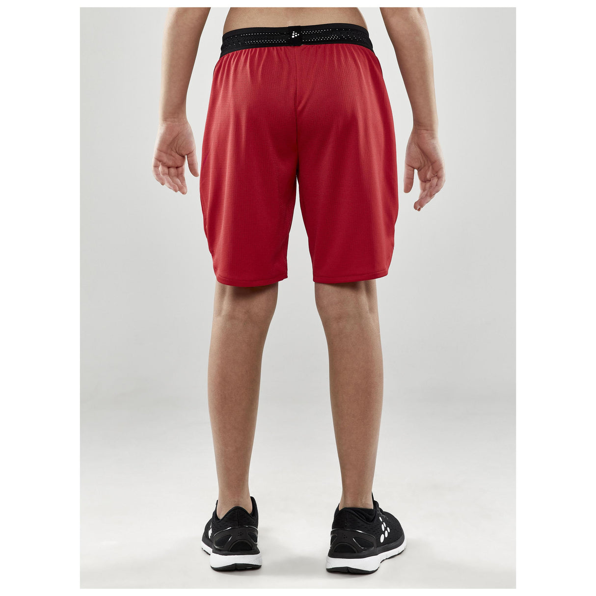 Progress Basket Shorts Jr - Red - Closeup 3