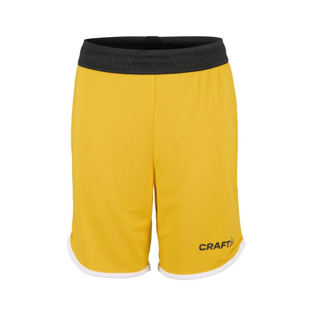 Progress Basket Shorts Jr - Yellow - Front