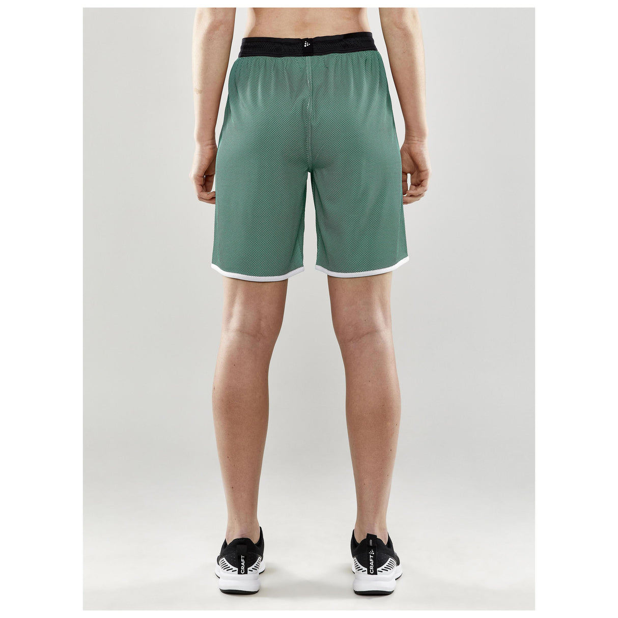 Progress Reversible Shorts W - Green/White - Closeup 3