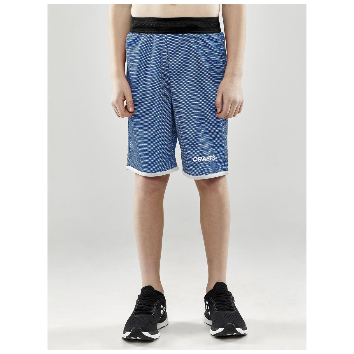 Progress Reversible Shorts Jr - Club Cobolt/White - Closeup 1