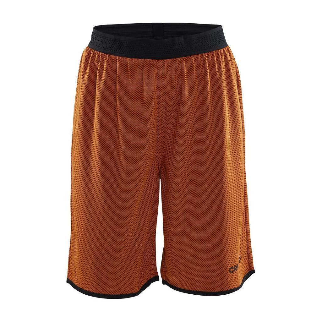 Progress Reversible Shorts Jr - Orange/Black - Front