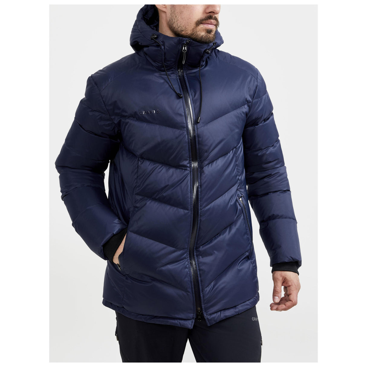 Adv Explore Down Jacket M - Dark Blue - Closeup 1