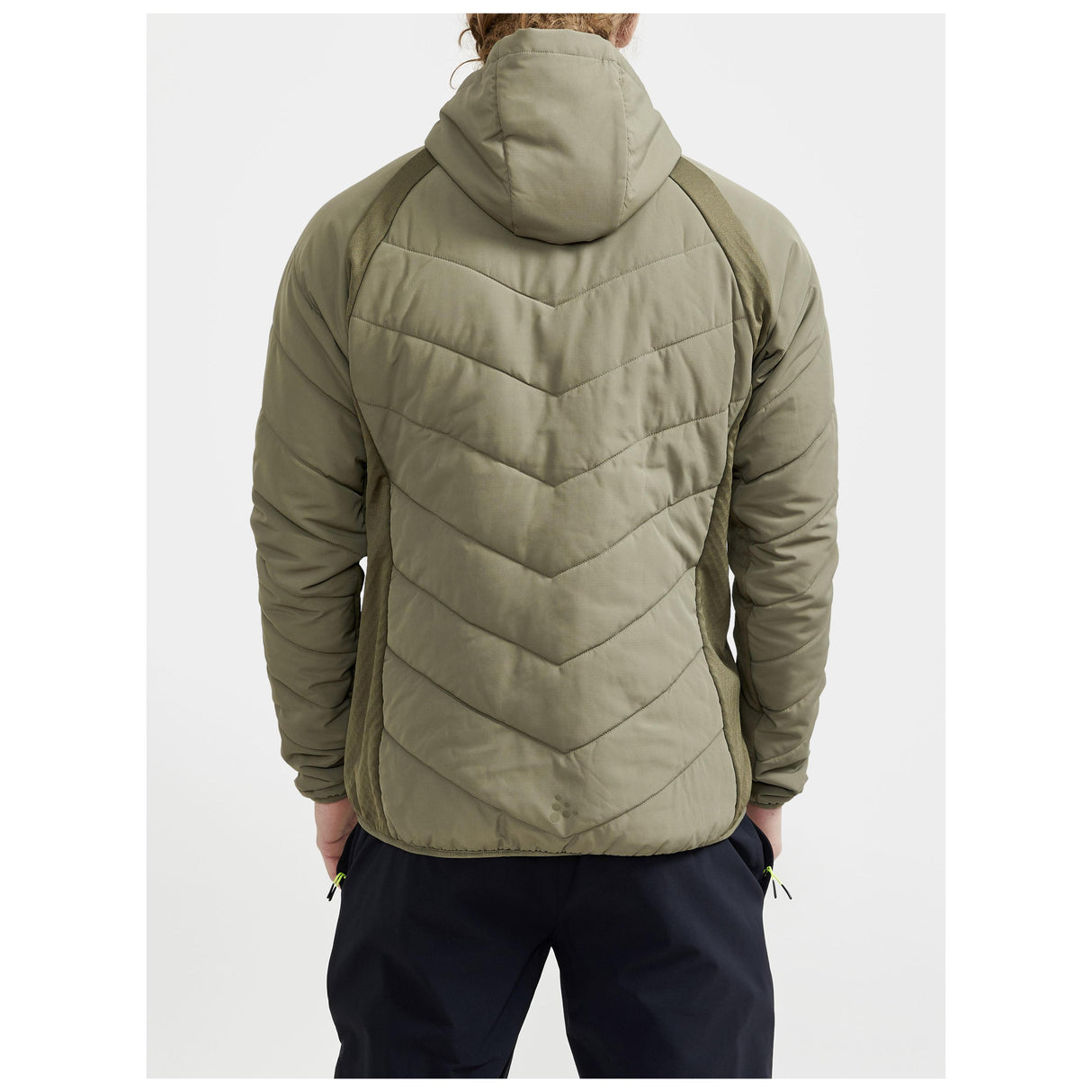 Adv Explore Hybrid Jacket M - Dark Green - Closeup 2