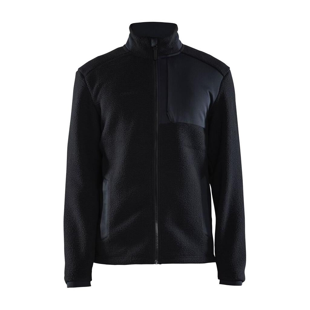 Adv Explore Pile Fleece Jkt M - Black - Front