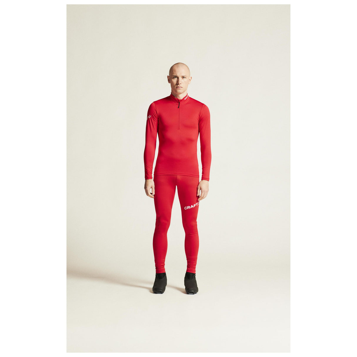 Adv Nordic Ski Club Jersey M - Red/White - Closeup 1