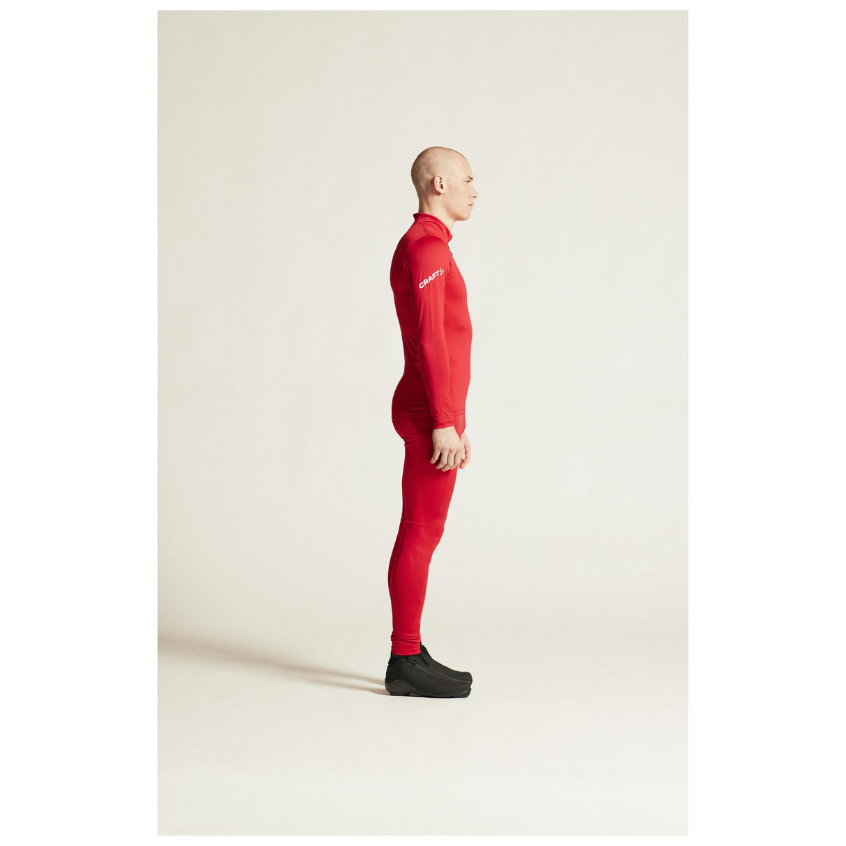 Adv Nordic Ski Club Jersey M - Red/White - Closeup 2