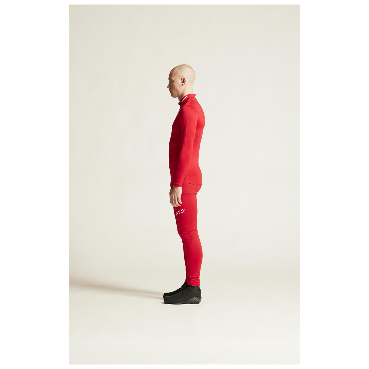 Adv Nordic Ski Club Jersey M - Red/White - Closeup 3