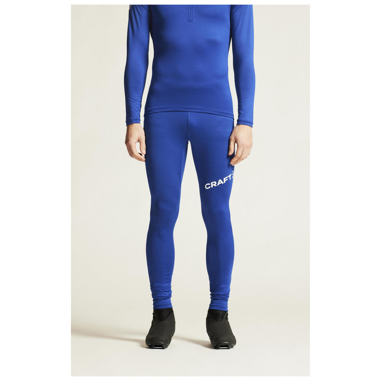 Adv Nordic Ski Club Tights M - Club Cobolt/White - Closeup 5