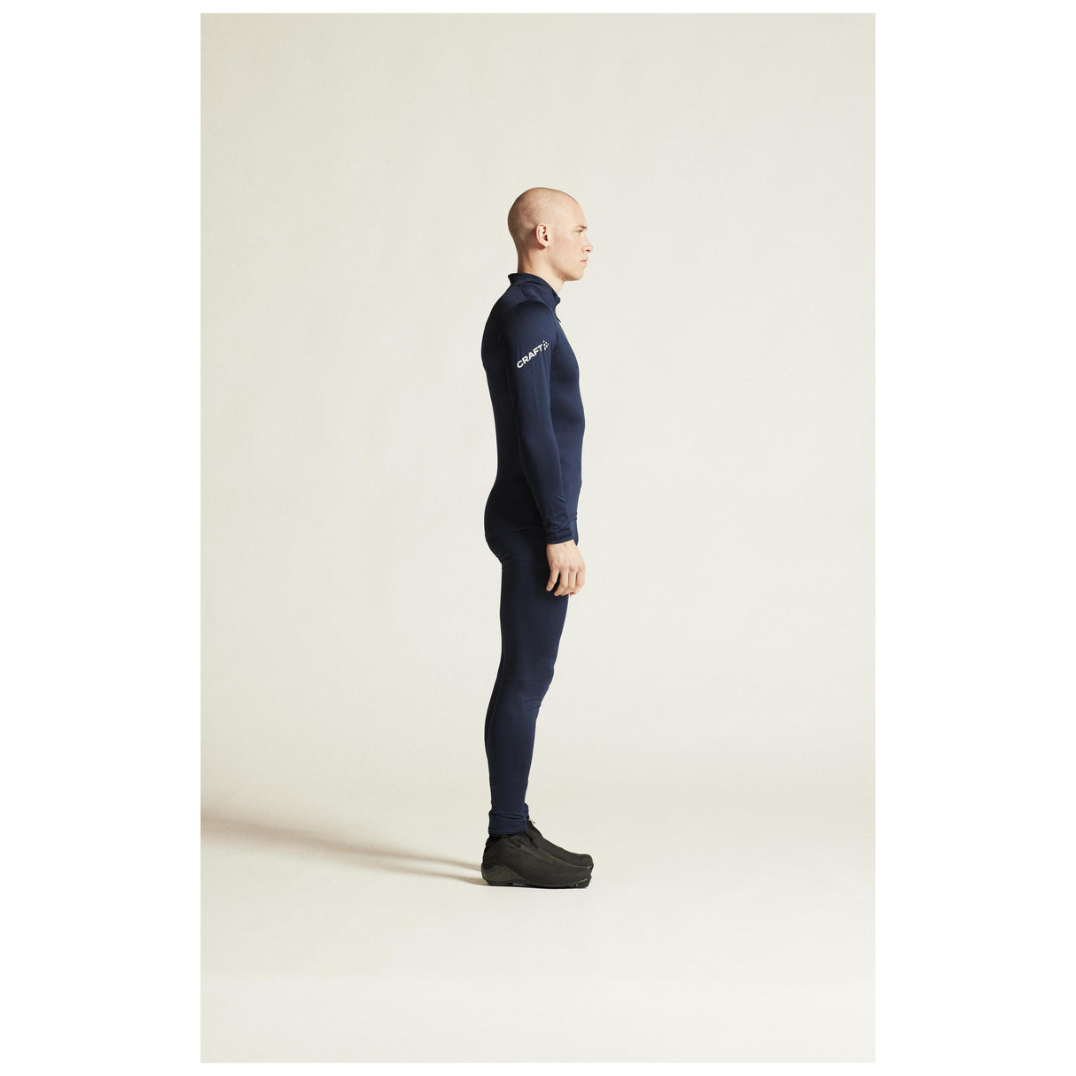 Adv Nordic Ski Club Tights M - Dark Blue/White - Closeup 2