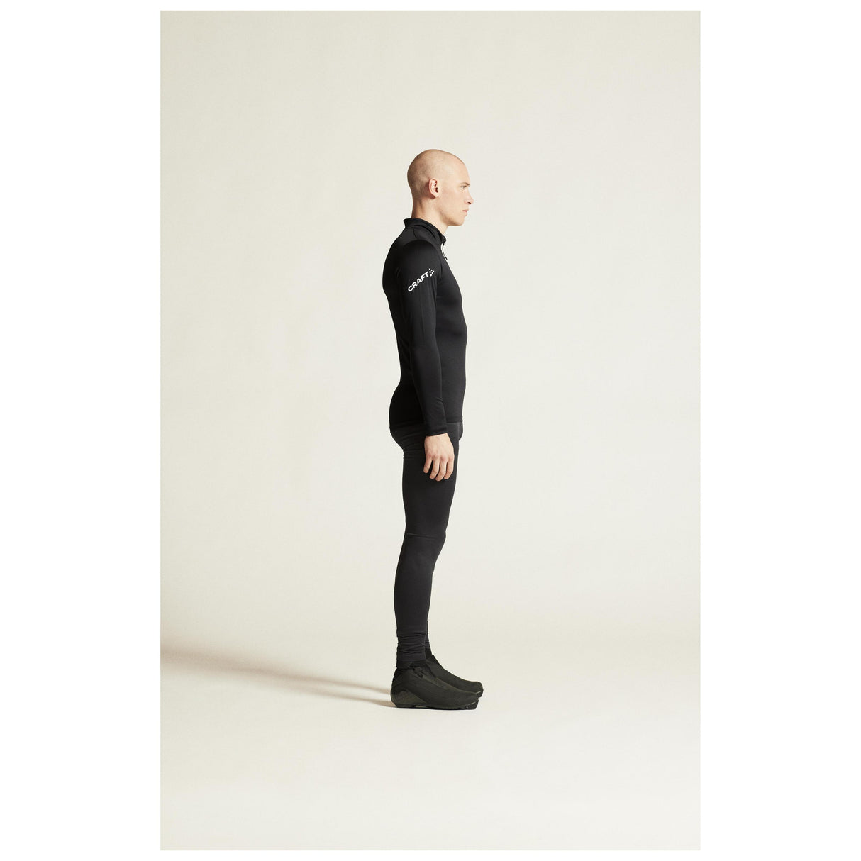 Adv Nordic Ski Club Tights M - Black/White - Closeup 2