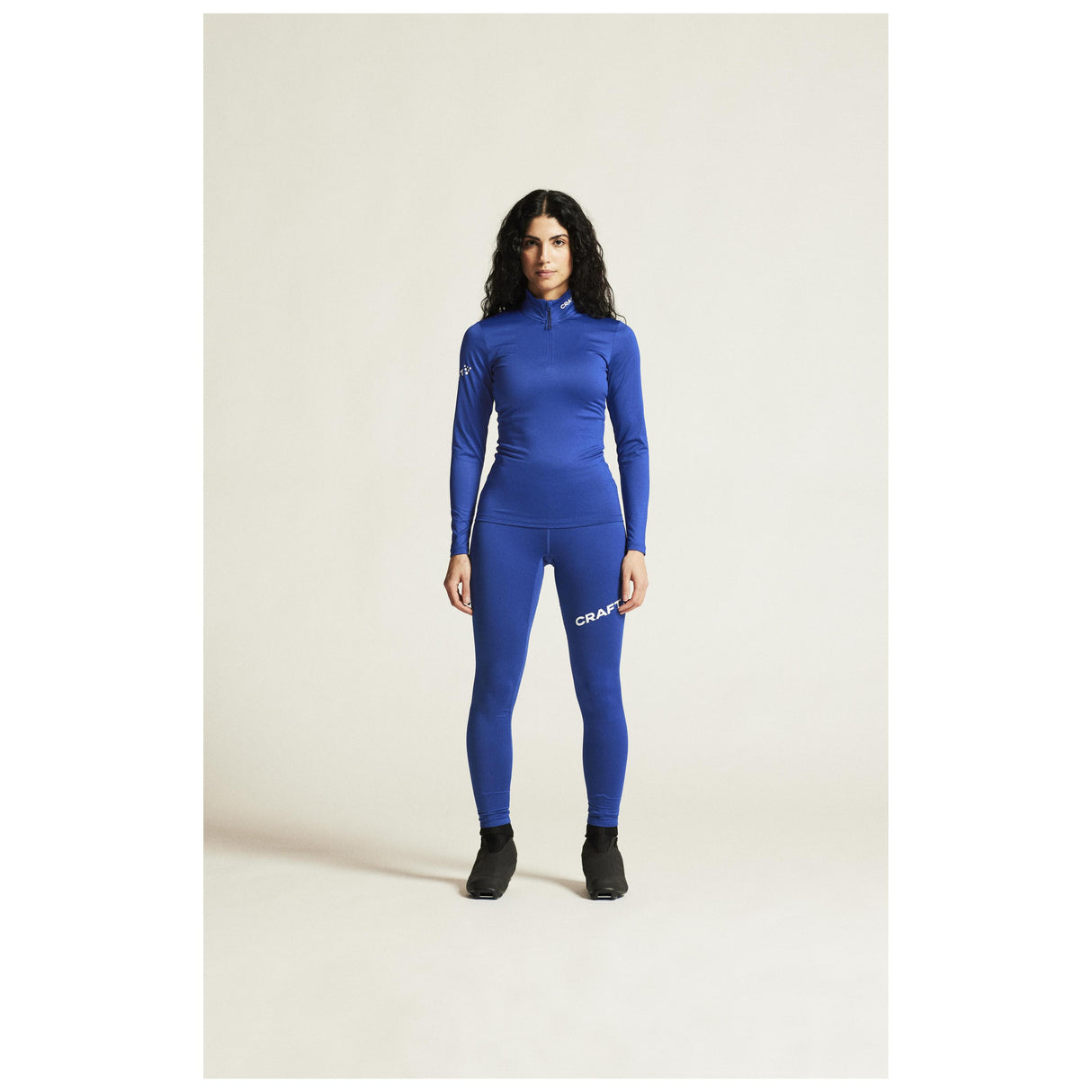 Adv Nordic Ski Club Jersey W - Club Cobolt/White - Closeup 1