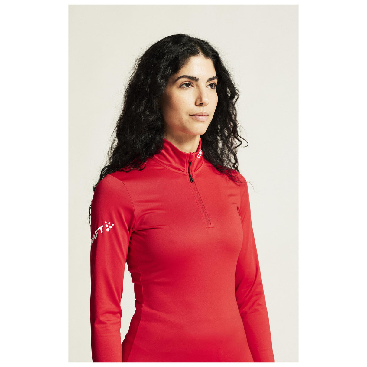 Adv Nordic Ski Club Jersey W - Red/White - Closeup 6