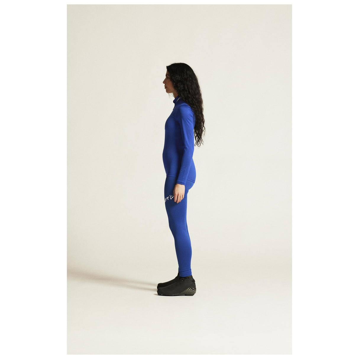 Adv Nordic Ski Club Tights W - Club Cobolt/White - Closeup 3