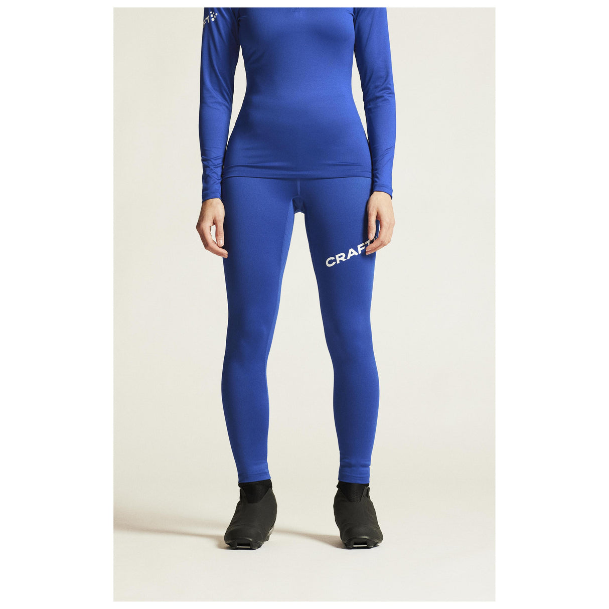 Adv Nordic Ski Club Tights W - Club Cobolt/White - Closeup 5