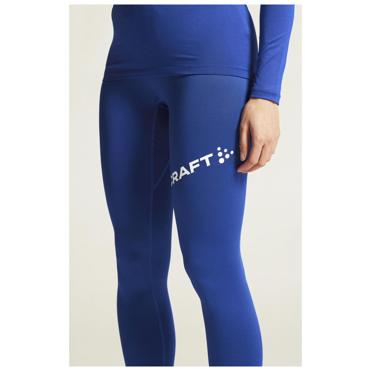 Adv Nordic Ski Club Tights W - Club Cobolt/White - Closeup 6