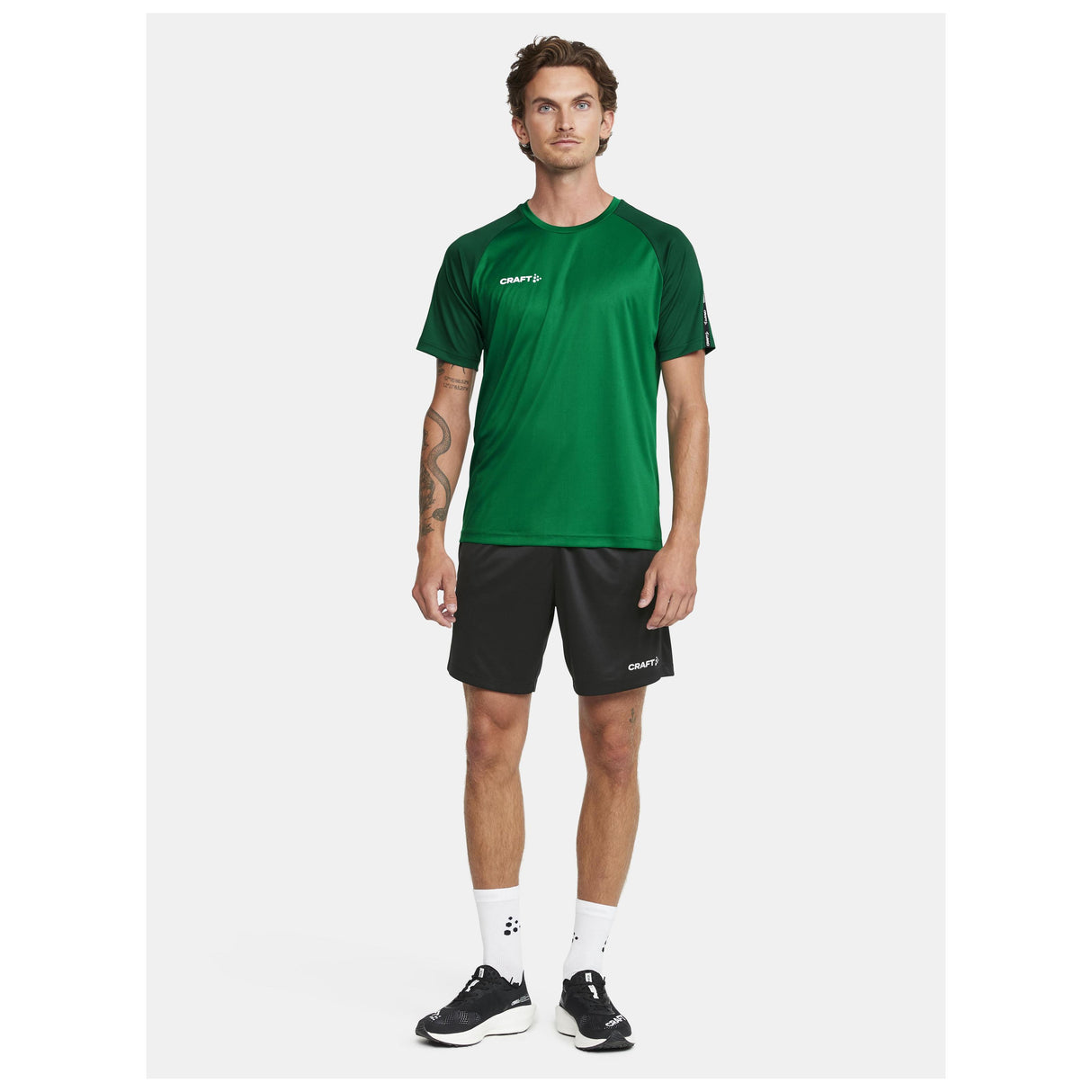 Squad Go Contrast Jersey M - Green/Ivy - Closeup 6
