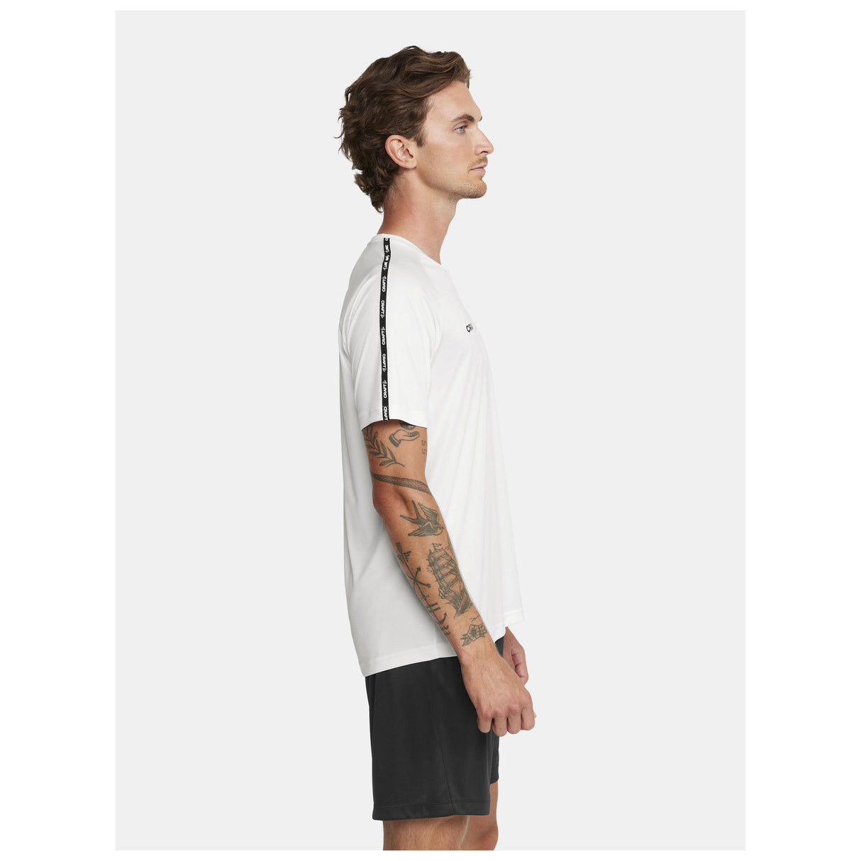 Squad Go Contrast Jersey M - White - Closeup 2