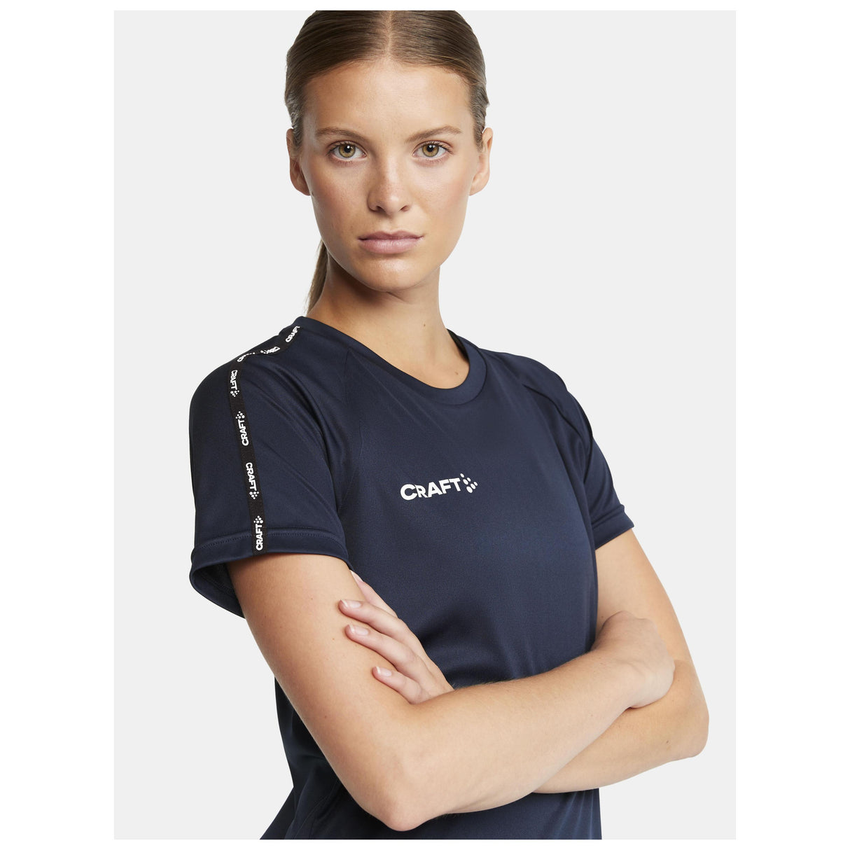 Squad Go Contrast Jersey W - Navy - Closeup 4