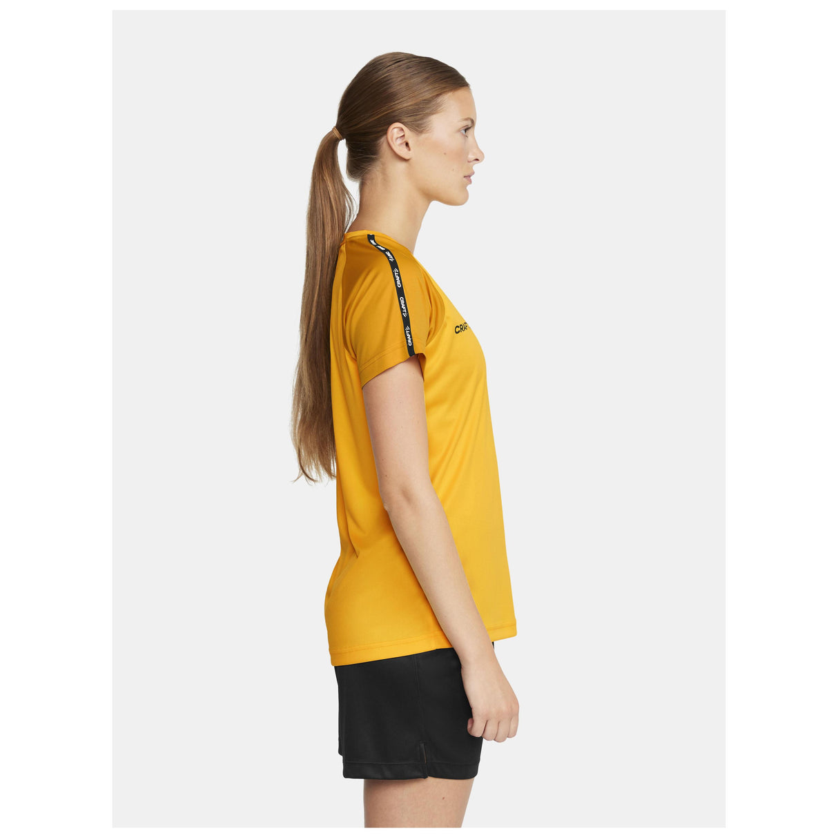 Squad Go Contrast Jersey W - Yellow/Golden - Closeup 2