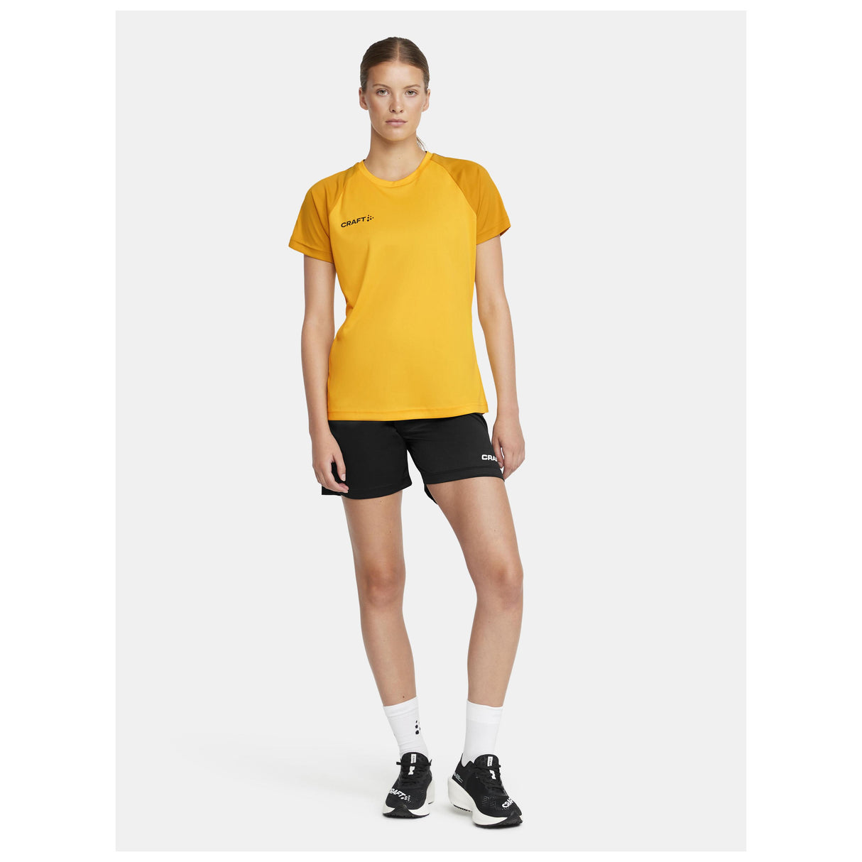 Squad Go Contrast Jersey W - Yellow/Golden - Closeup 5