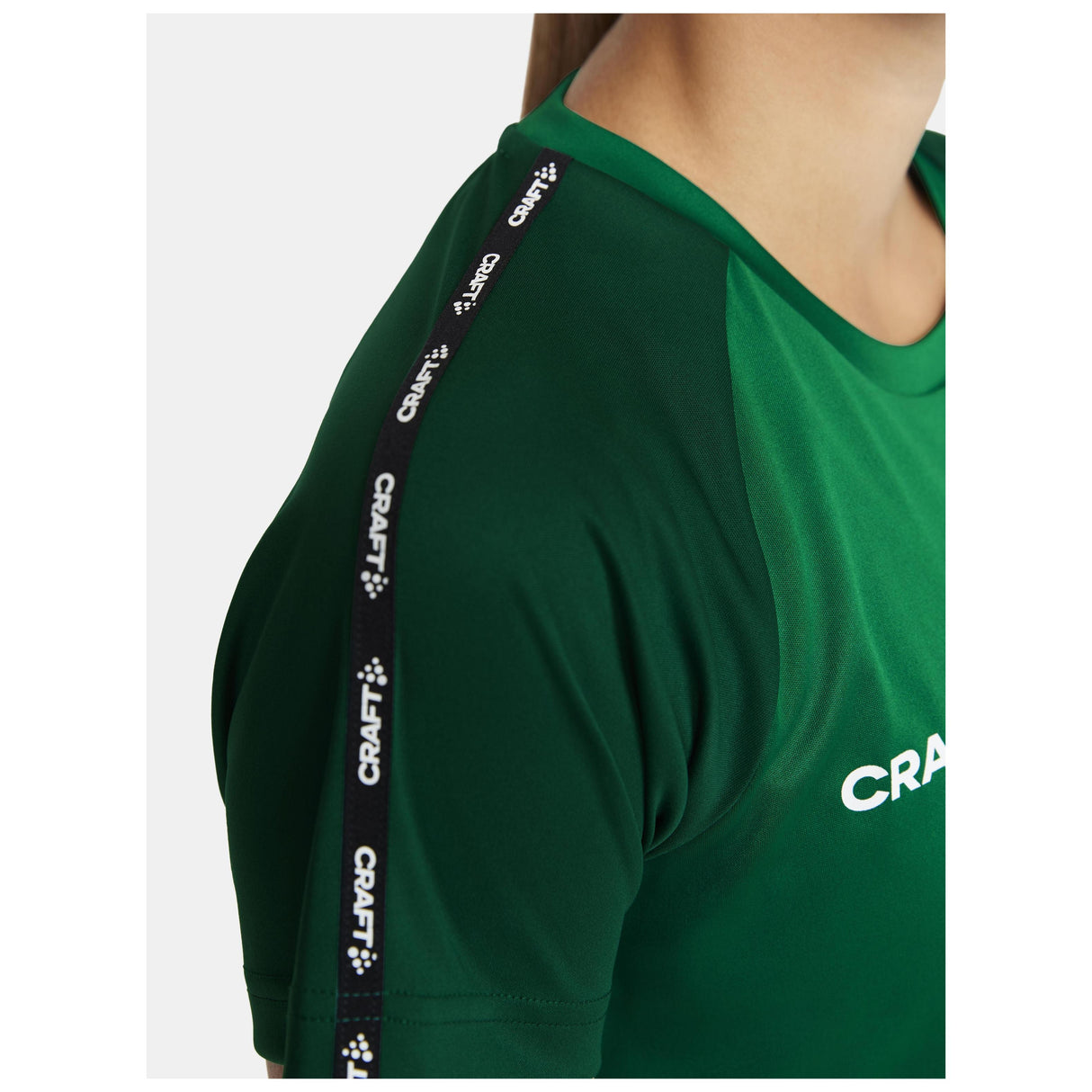 Squad Go Contrast Jersey W - Green/Ivy - Closeup 4