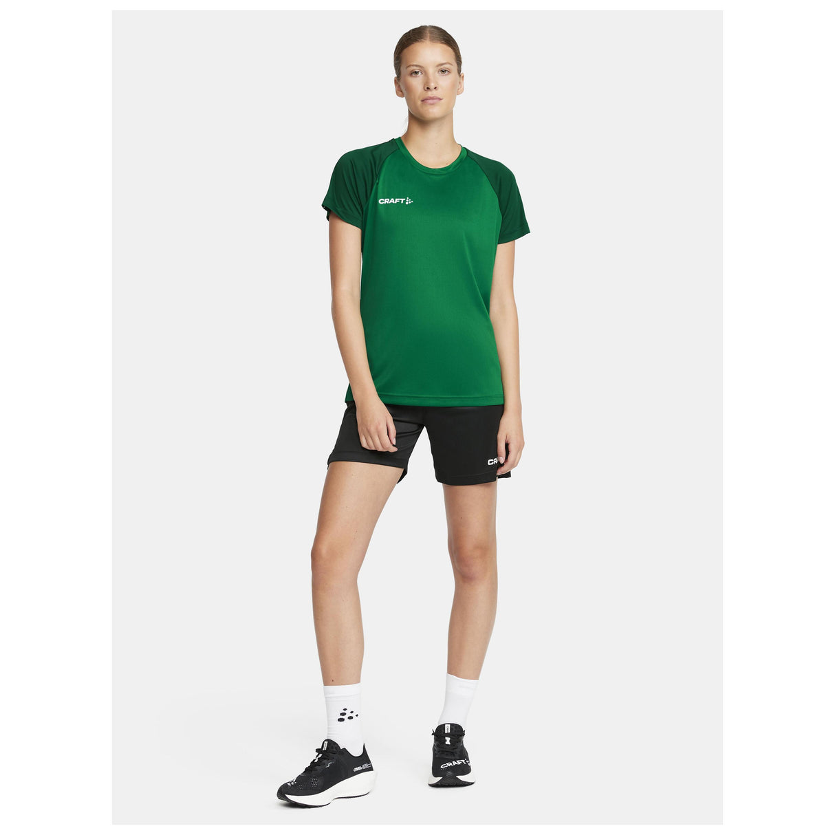Squad Go Contrast Jersey W - Green/Ivy - Closeup 5