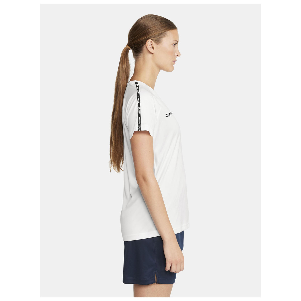 Squad Go Contrast Jersey W - White - Closeup 2