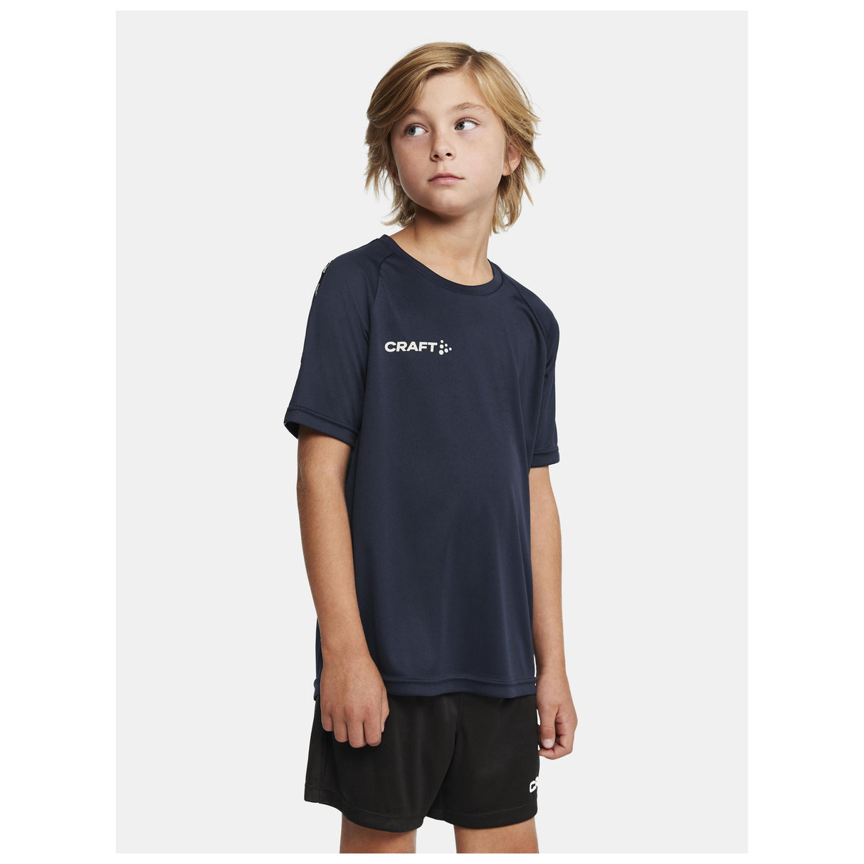Squad Go Contrast Jersey Jr - Navy - Closeup 1