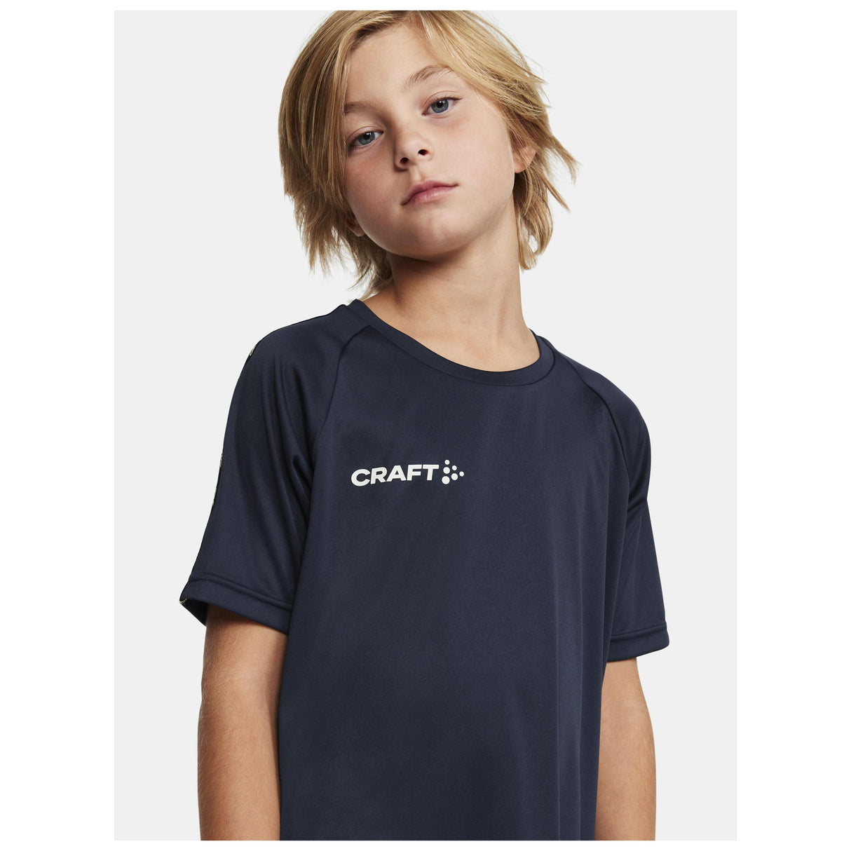 Squad Go Contrast Jersey Jr - Navy - Closeup 4