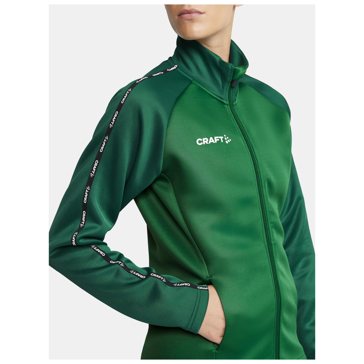 Squad 2.0 Full Zip W - Green/Ivy - Closeup 4