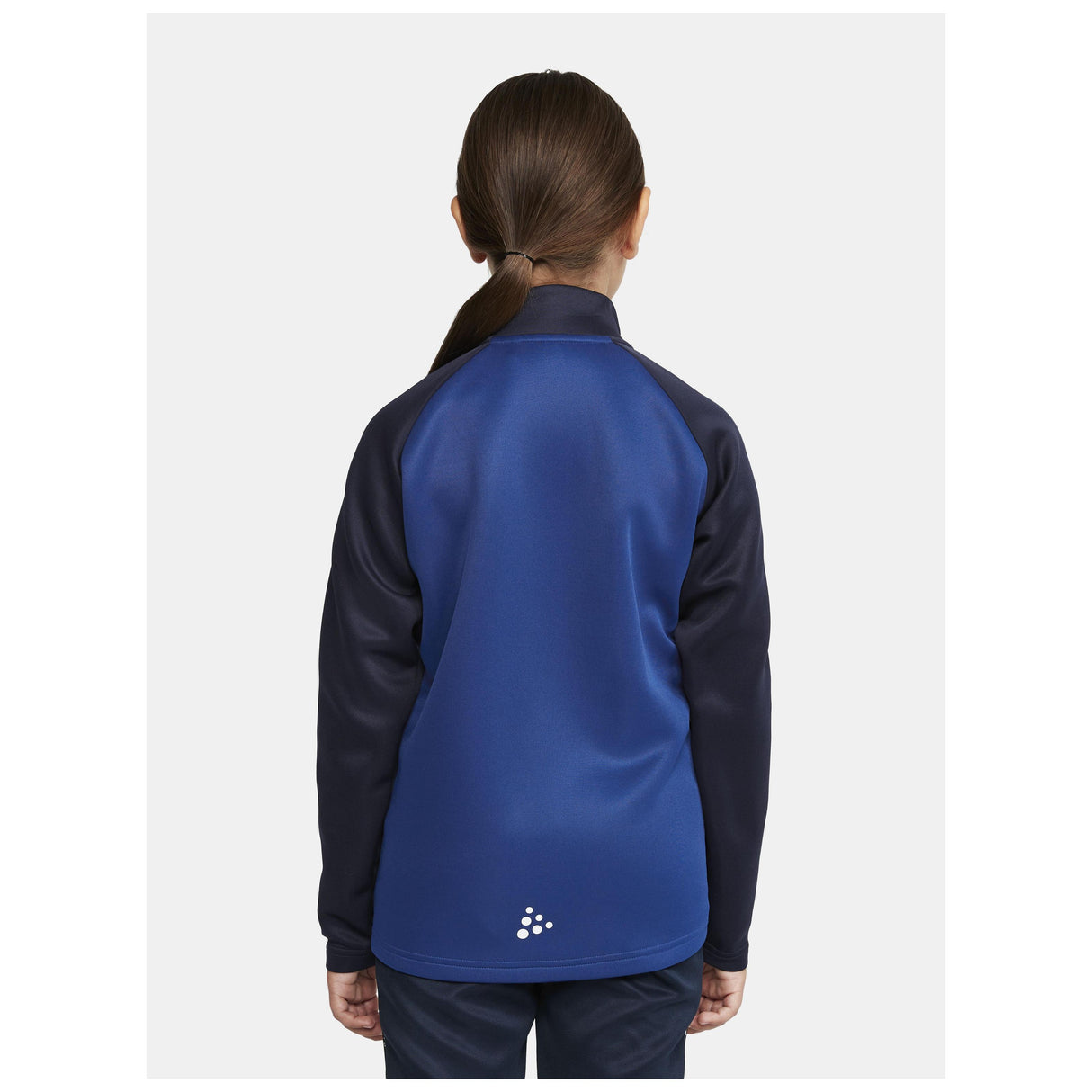 Squad 2.0 Full Zip Jr - Club Cobolt/Navy - Closeup 3