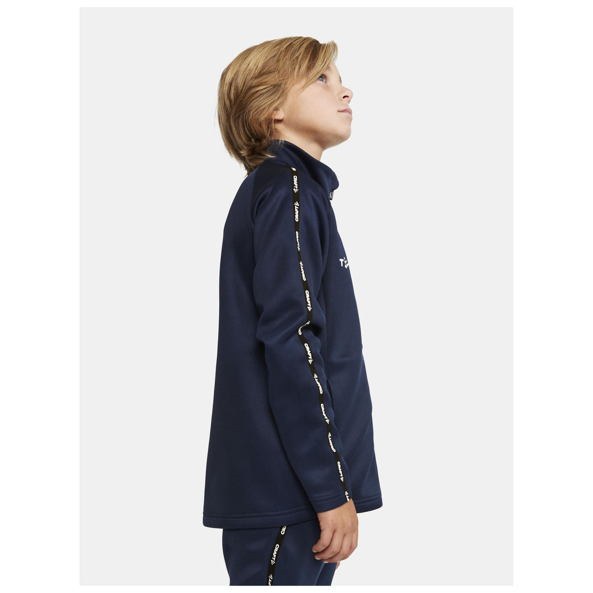 Squad 2.0 Full Zip Jr - Navy - Closeup 2