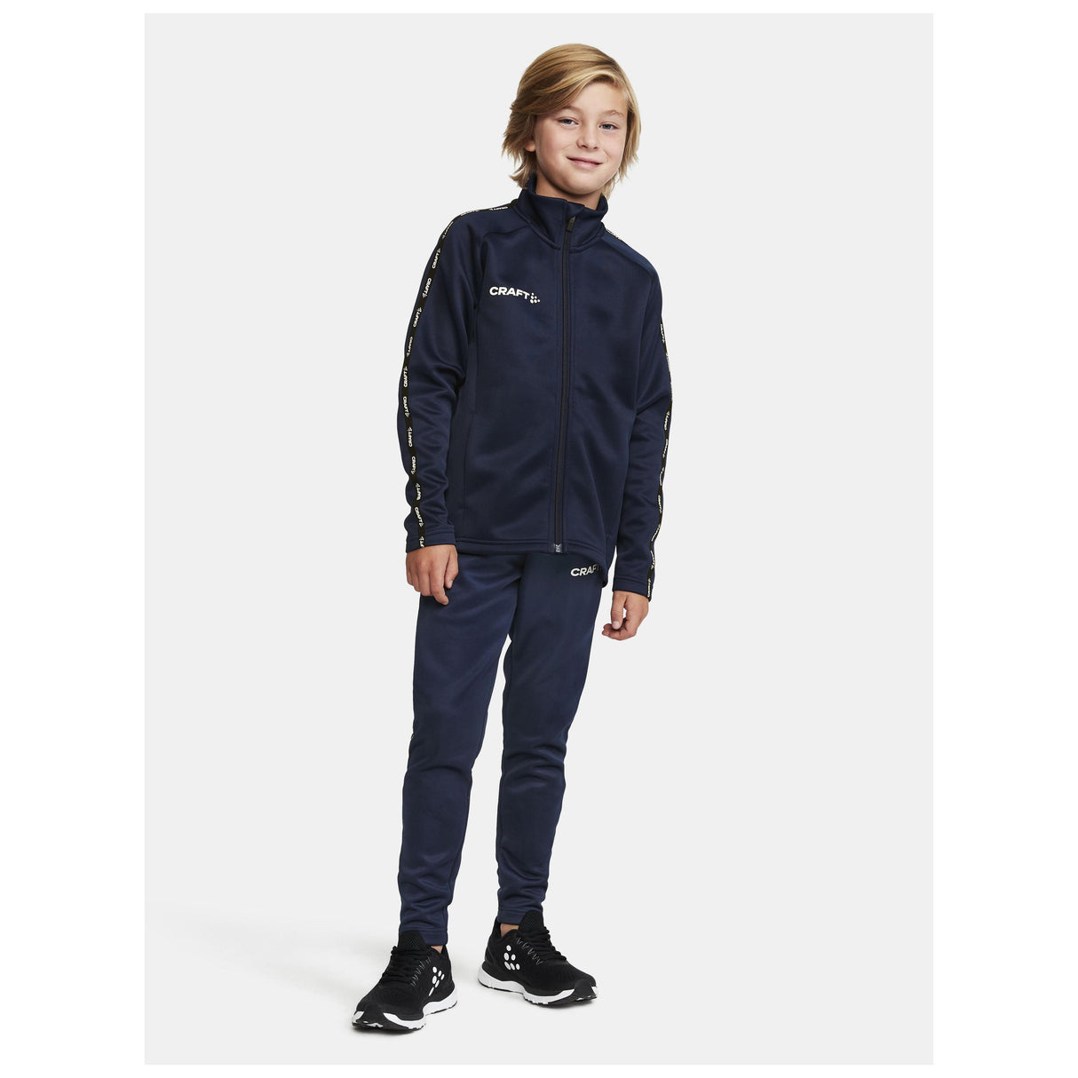 Squad 2.0 Full Zip Jr - Navy - Closeup 6