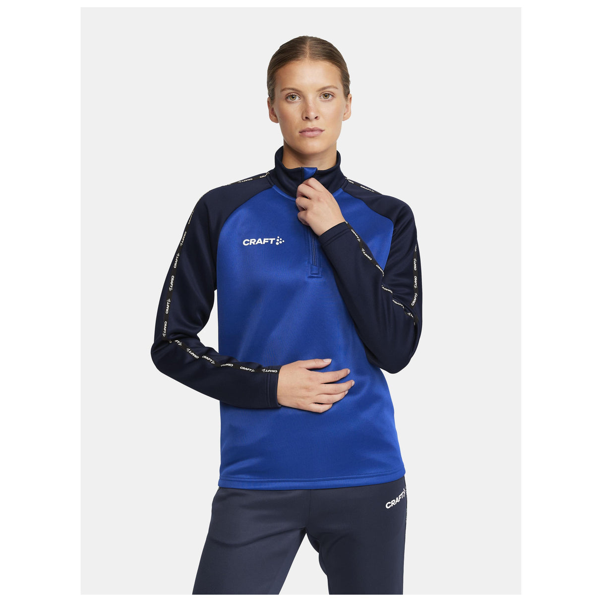 Squad 2.0 Half Zip W - Club Cobolt/Navy - Closeup 1