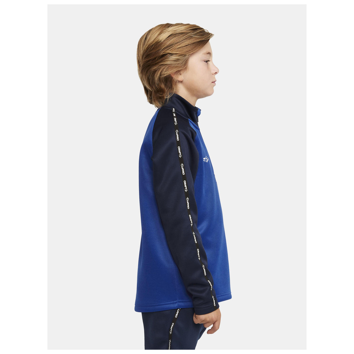 Squad 2.0 Half Zip Jr - Club Cobolt/Navy - Closeup 2