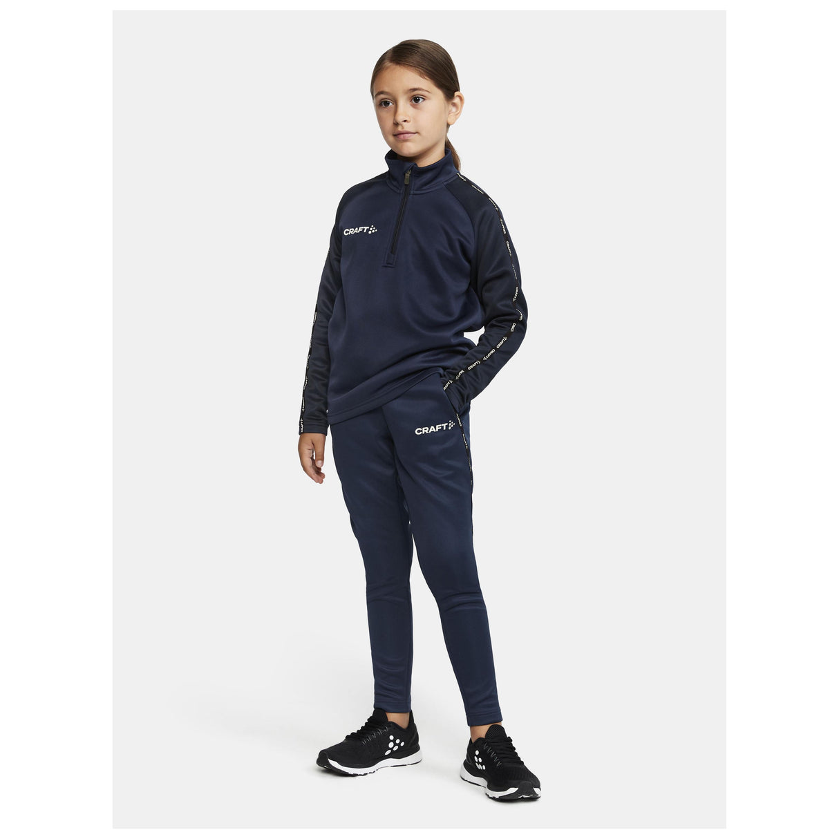 Squad 2.0 Half Zip Jr - Navy - Closeup 5