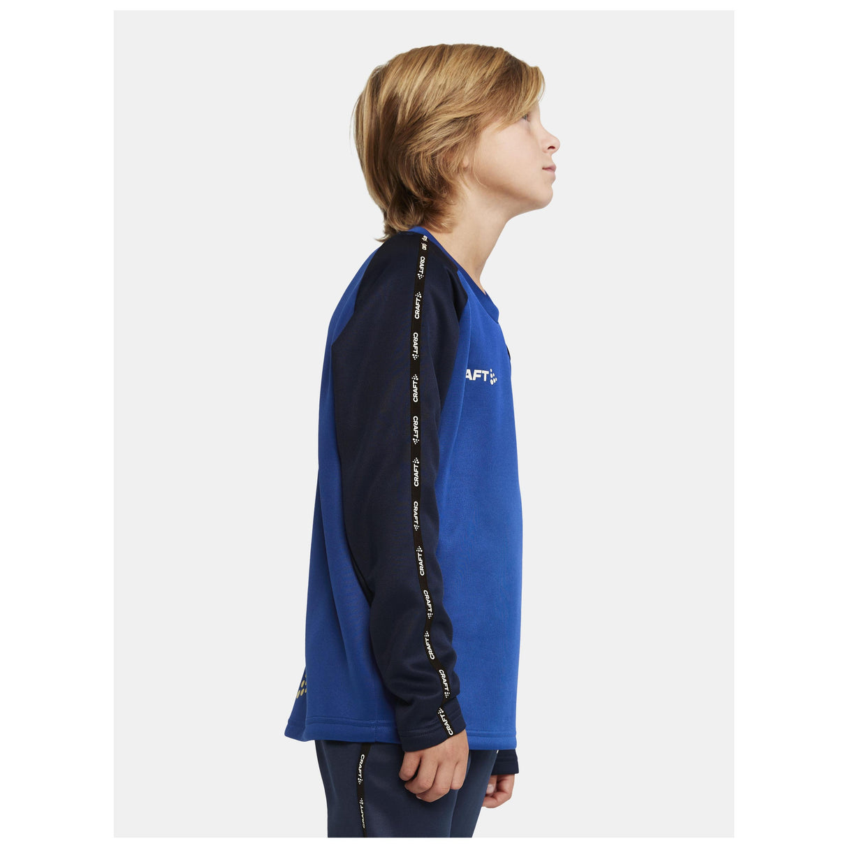 Squad 2.0 Crewneck Jr - Club Cobolt/Navy - Closeup 2