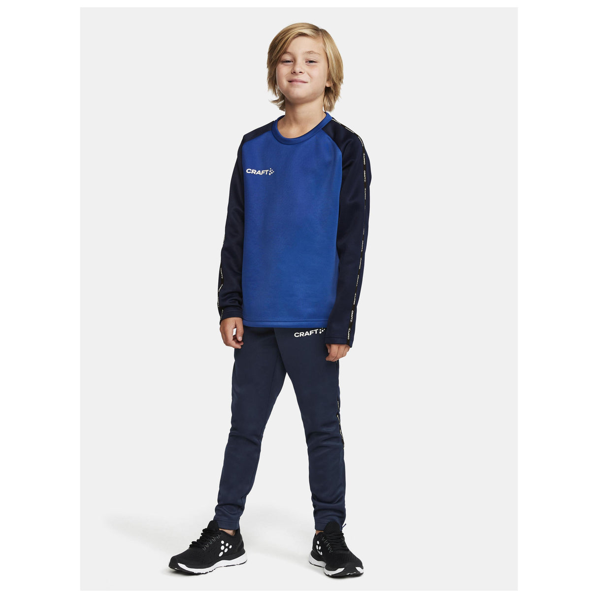 Squad 2.0 Crewneck Jr - Club Cobolt/Navy - Closeup 5