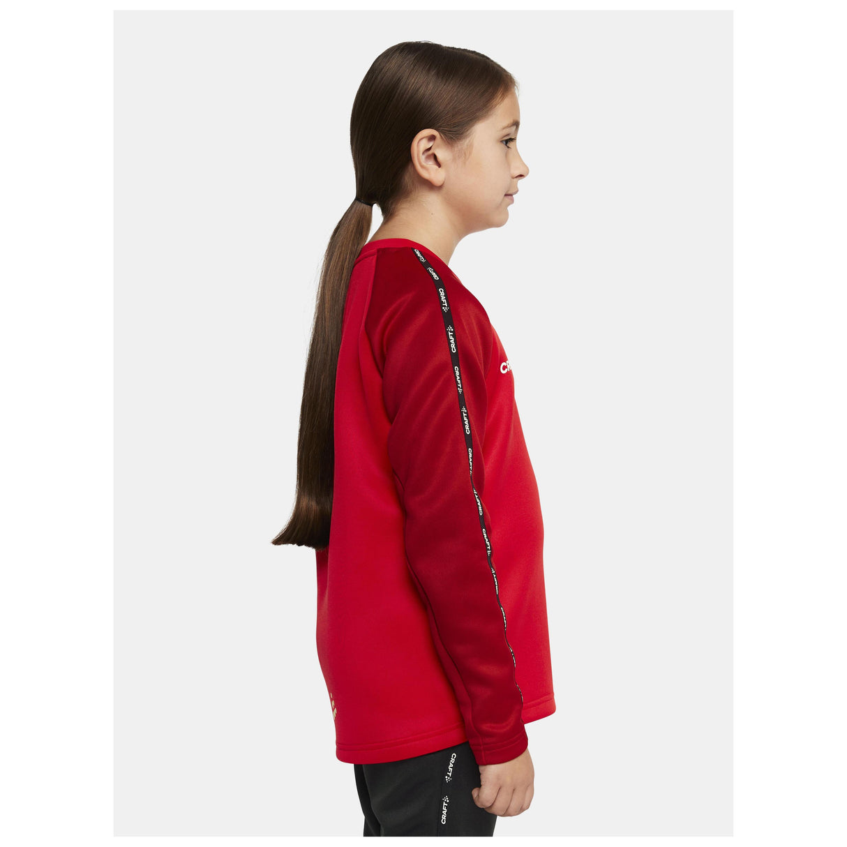 Squad 2.0 Crewneck Jr - Red - Closeup 2