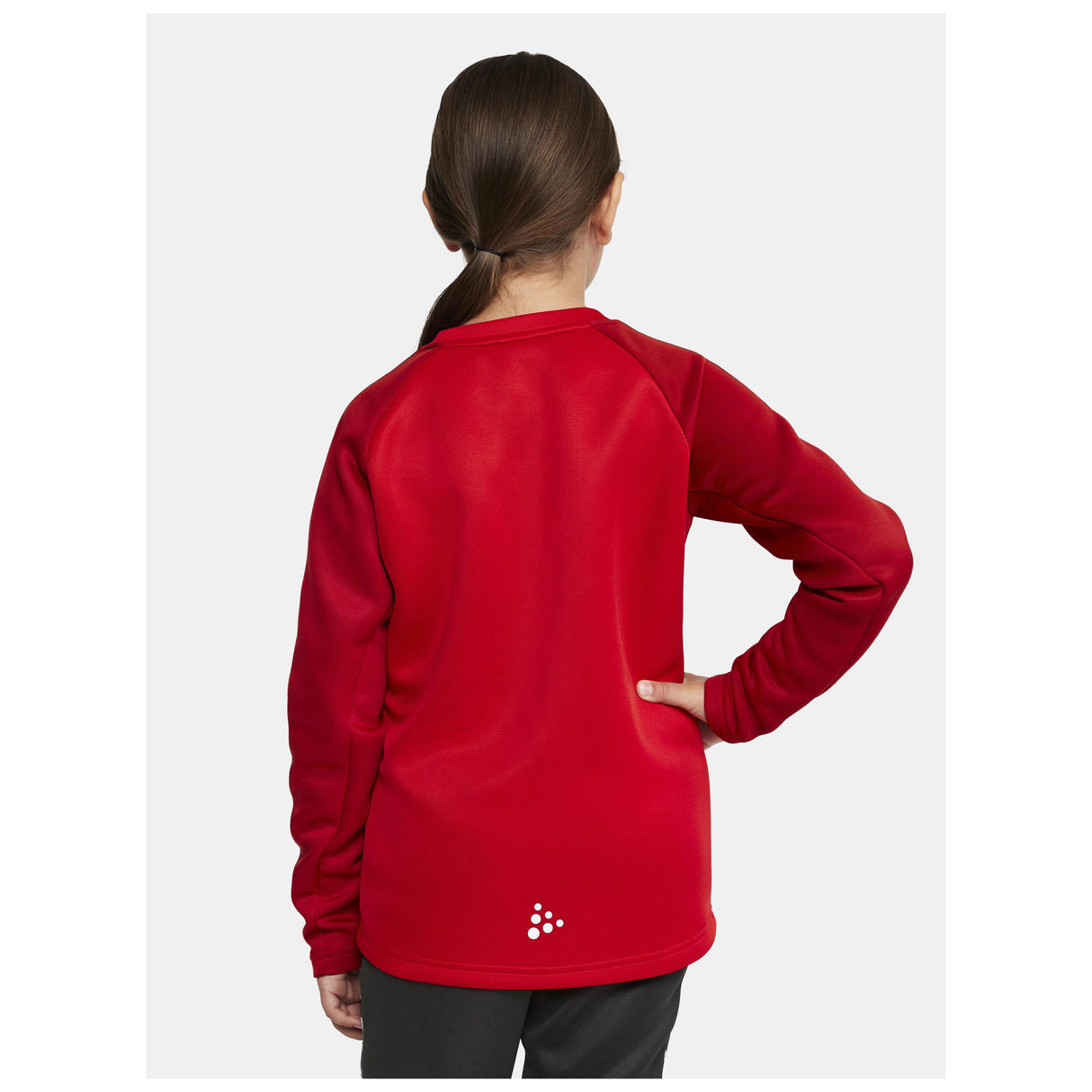 Squad 2.0 Crewneck Jr - Red - Closeup 3