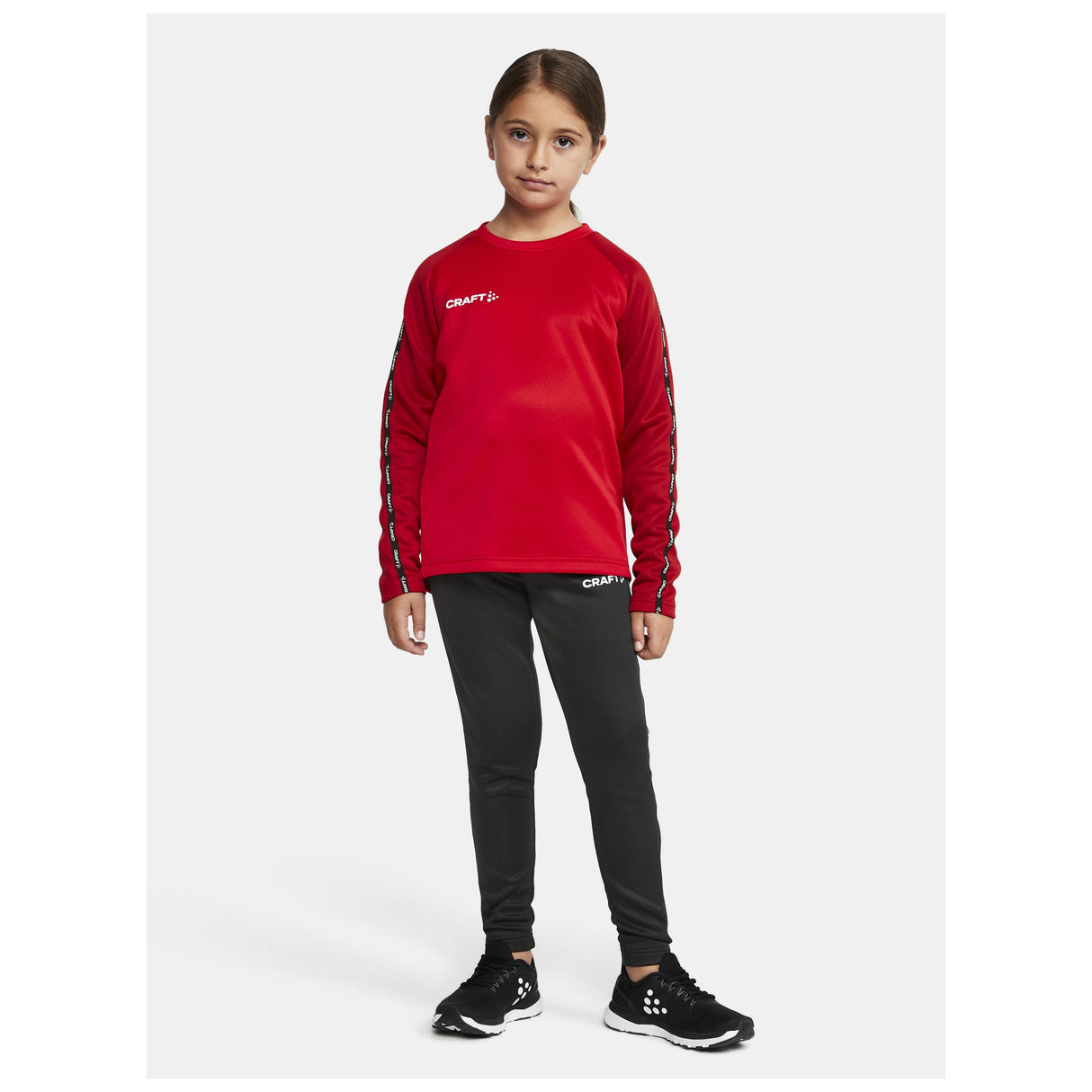 Squad 2.0 Crewneck Jr - Red - Closeup 7